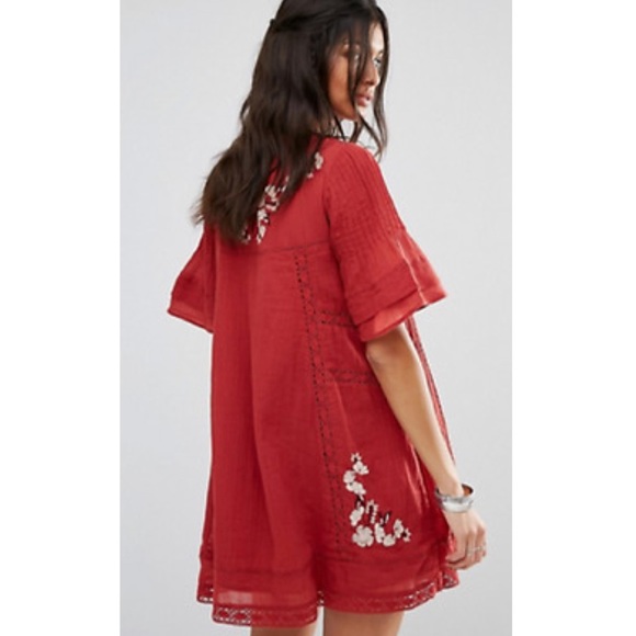 Free People perfectly Victorian embroidered dress - Picture 2 of 6